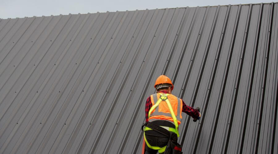 Professional metal roof installation services in Ben Franklin, TX